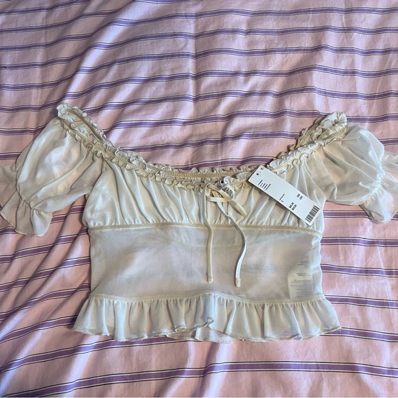 Urban Outfitters Tops - NWT Urban Outfitters White Frill Top